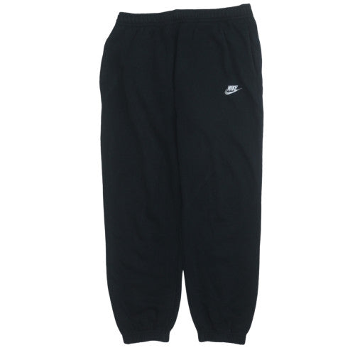 Nike Men's Black Fleece Jogger Trousers L Regular Fit