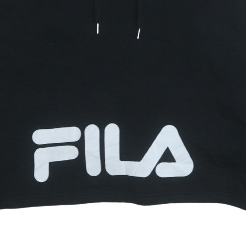 Fila Women's Black XL Pullover Hoodie with Logo Design