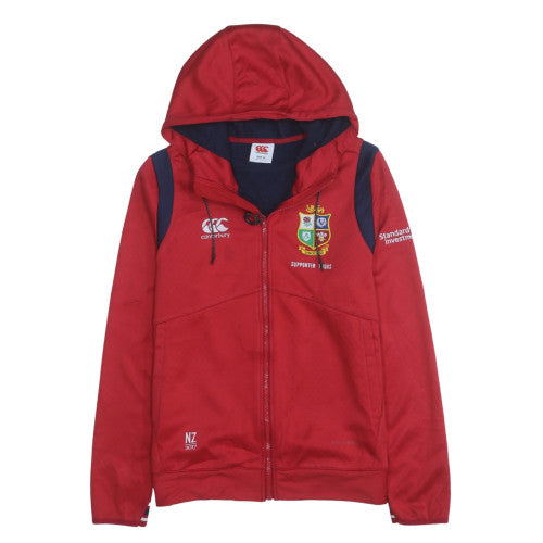 Canterbury Womens Red Full Zip Hoodie Size 14 Rugby Supporters NZ 2017