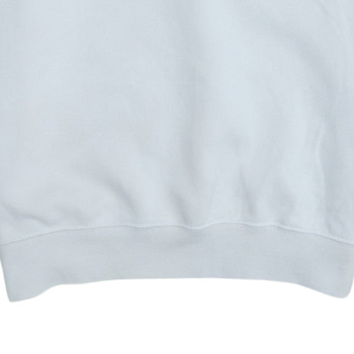 Champion Men's White Pullover Sweatshirt Medium Logo Fleece