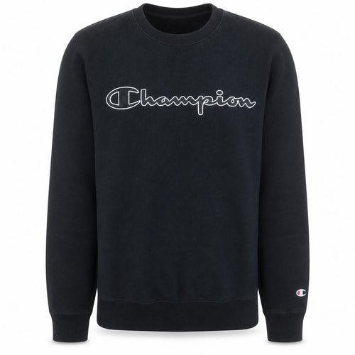 Champion Men's Black XS Pullover Sweatshirt Crew Neck Logo Sportswear