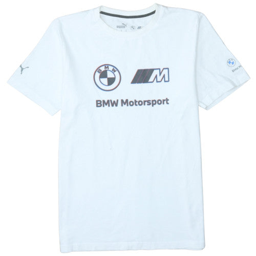 Puma BMW Motorsport White Crew Neck Men's T-Shirt Size M