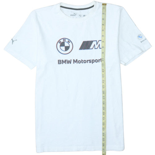 Puma BMW Motorsport White Crew Neck Men's T-Shirt Size M