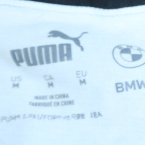 Puma BMW Motorsport White Crew Neck Men's T-Shirt Size M