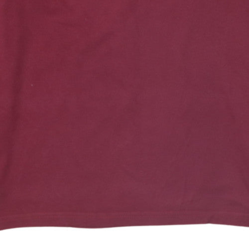 Fila Men's Red Long Sleeve Cotton Graphic Top M