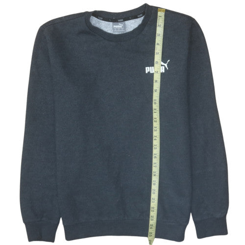 Puma Men's Black Crew Neck Pullover Sweatshirt Size S