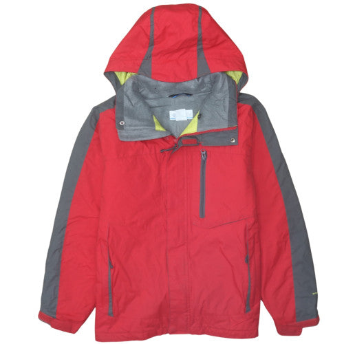 Columbia Women’s Red Waterproof Hooded Parka Jacket Size 14