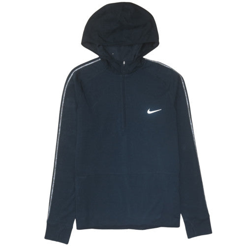 Nike Men's Black Dri-FIT 1/2 Zip Athletic Hoodie Size M