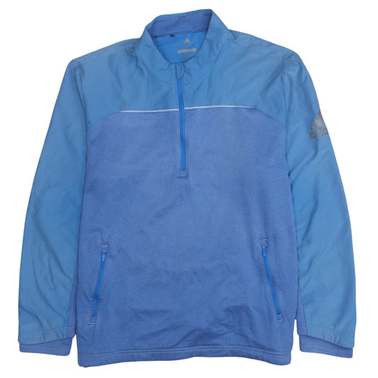 adidas Men’s Blue XL Golf 1/2 Zip Mock Neck Sweatshirt