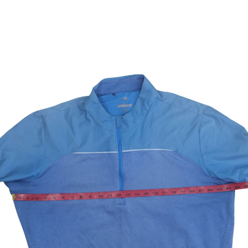 adidas Men’s Blue XL Golf 1/2 Zip Mock Neck Sweatshirt