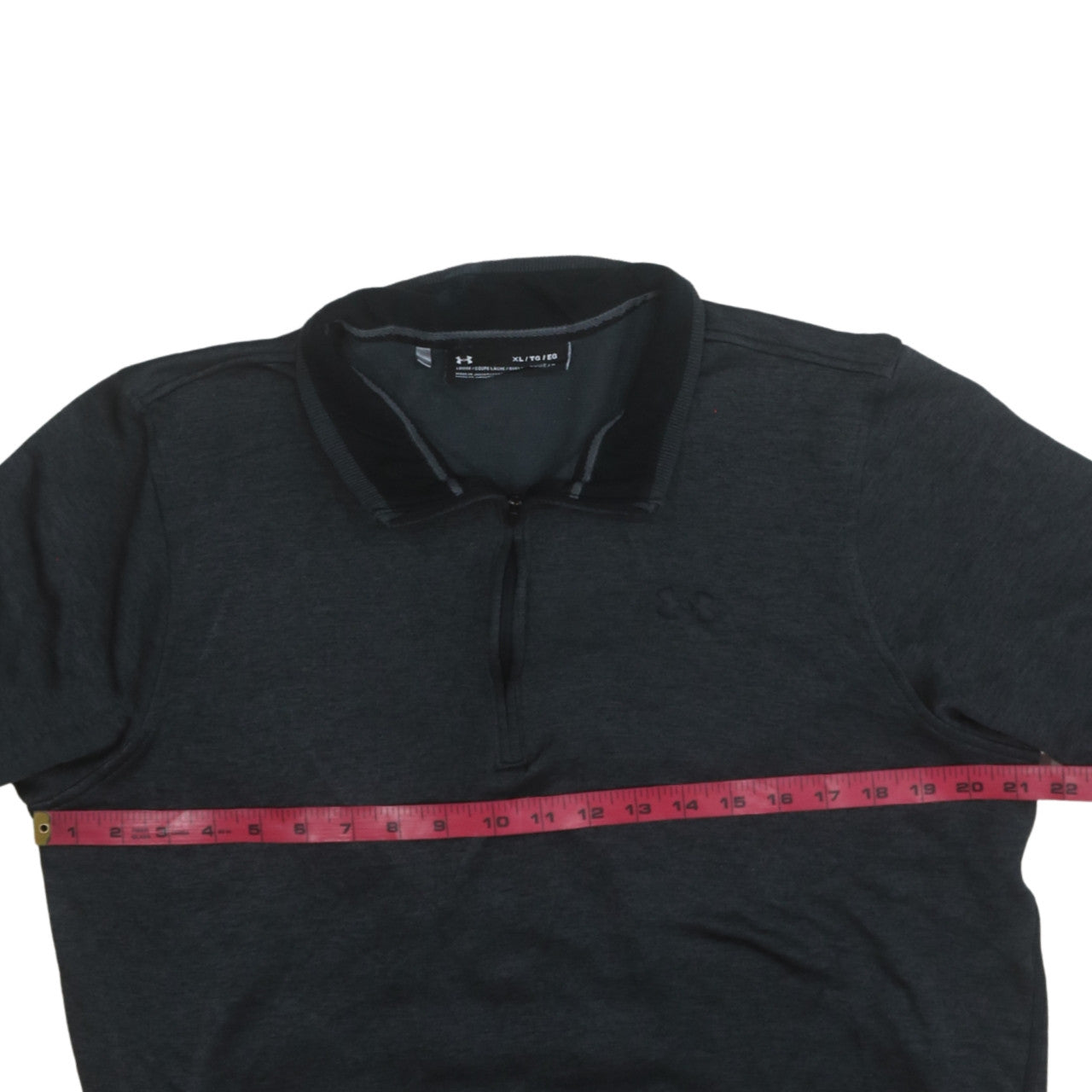 Under Armour Men's Black XL 1/4 Zip Collared Fleece Sweatshirt