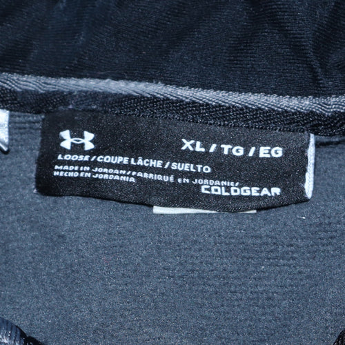 Under Armour Men's Black XL 1/4 Zip Collared Fleece Sweatshirt