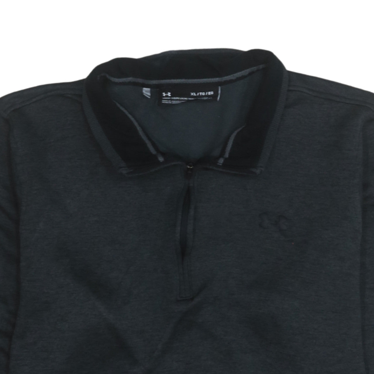 Under Armour Men's Black XL 1/4 Zip Collared Fleece Sweatshirt