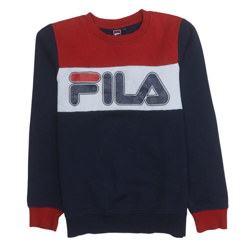 Fila Boys Multicoloured Pullover Sweatshirt 152cm Crew Neck Logo Design