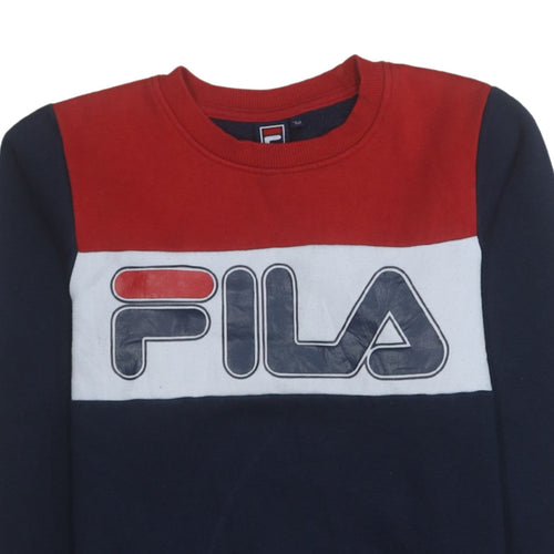 Fila Boys Multicoloured Pullover Sweatshirt 152cm Crew Neck Logo Design