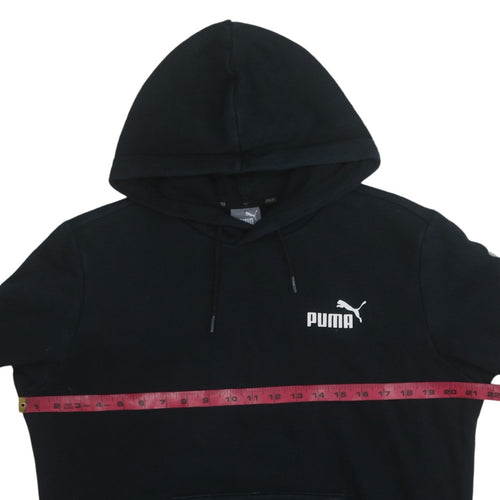 Puma Men's Black Pullover Hoodie Size S Regular Fit Fleece