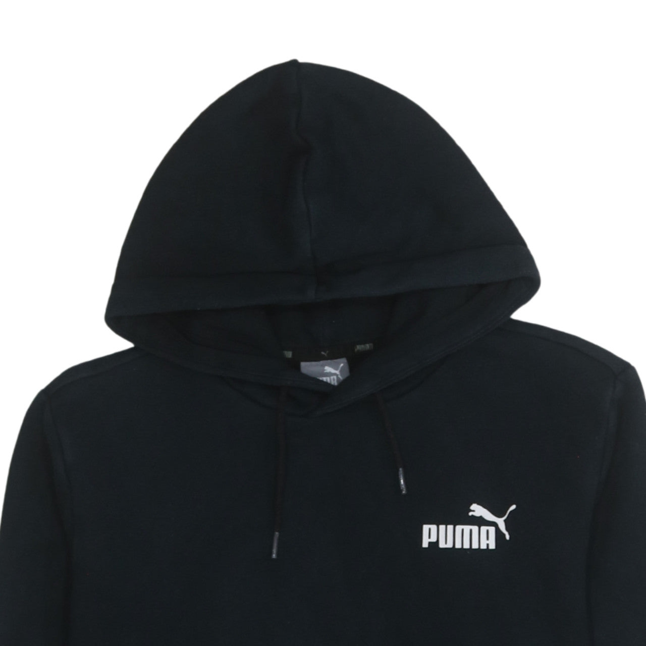 Puma Men's Black Pullover Hoodie Size S Regular Fit Fleece