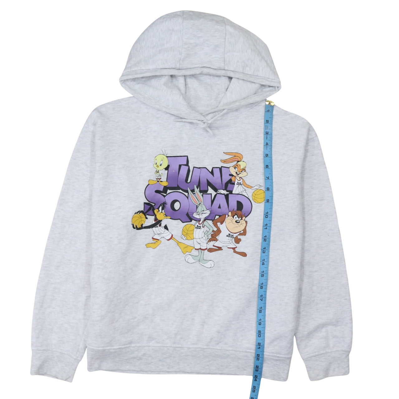 Primark Womens Grey Tune Squad Space Jam Hoodie Size 12/14 Pullover