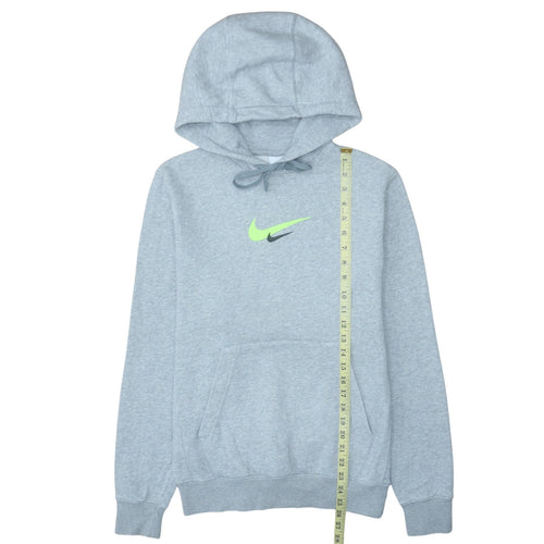 Nike Men's Grey XS Pullover Hoodie with Logo Print
