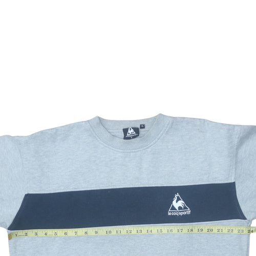 Le Coq Sportif Men's Grey XL Pullover Sweatshirt Crew Neck Logo