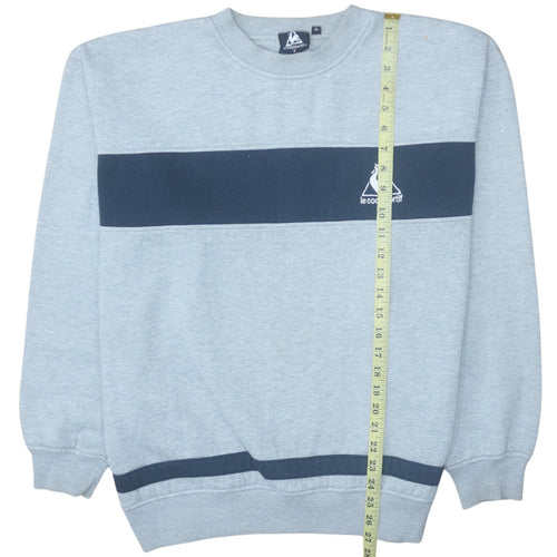 Le Coq Sportif Men's Grey XL Pullover Sweatshirt Crew Neck Logo
