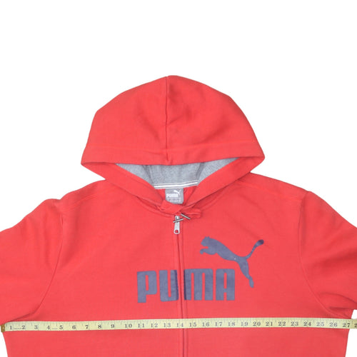 Puma Mens Red Full Zip Hoodie XXL Cotton Blend Casual Sportswear