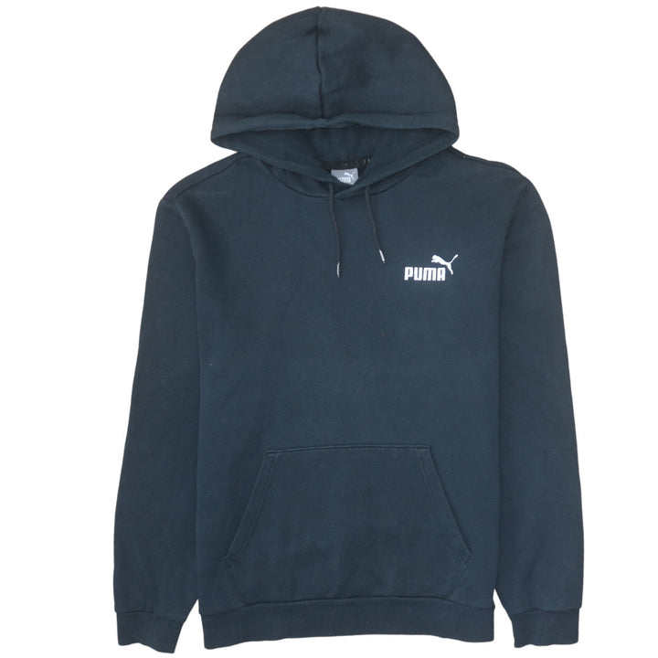 Puma Men's Black Pullover Hoodie Medium Regular Fit Sportswear