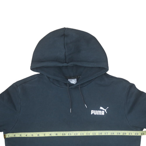 Puma Men's Black Pullover Hoodie Medium Regular Fit Sportswear