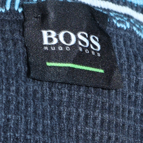 Hugo Boss Men's Blue Cotton Crew Neck Pullover Jumper 2XL