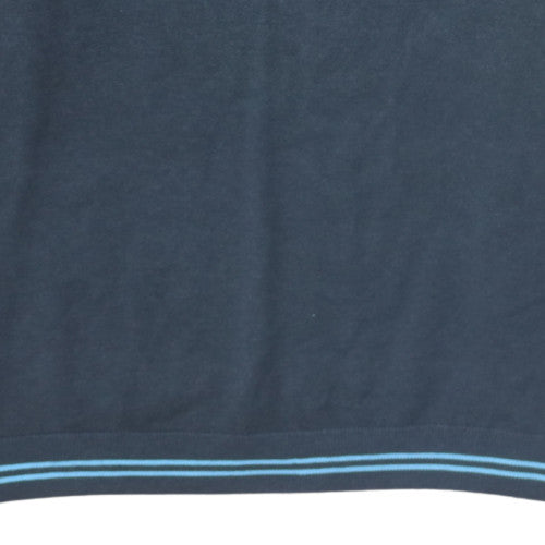 Hugo Boss Men's Blue Cotton Crew Neck Pullover Jumper 2XL