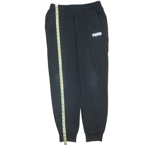 Puma Mens Black Jogger Sweatpants Size M Fleece Casual Activewear