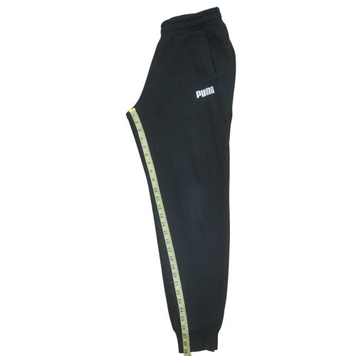 Puma Mens Black Jogger Sweatpants Size M Fleece Casual Activewear