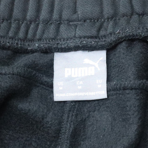Puma Mens Black Jogger Sweatpants Size M Fleece Casual Activewear