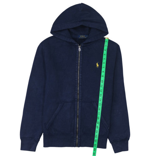 Ralph Lauren Men’s Blue Full Zip Hoodie S Regular Fit Fleece Sweatshirt
