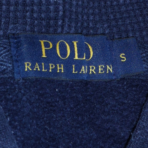 Ralph Lauren Men’s Blue Full Zip Hoodie S Regular Fit Fleece Sweatshirt