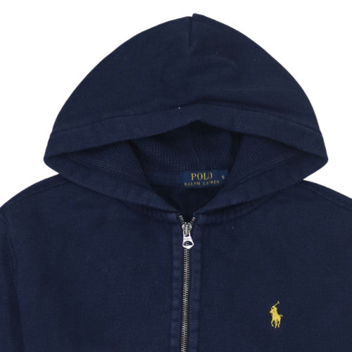Ralph Lauren Men’s Blue Full Zip Hoodie S Regular Fit Fleece Sweatshirt