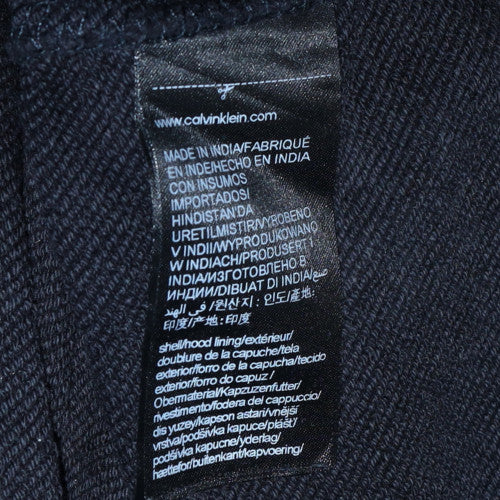 Calvin Klein Men's Black 2XL Pullover Hoodie with Logo