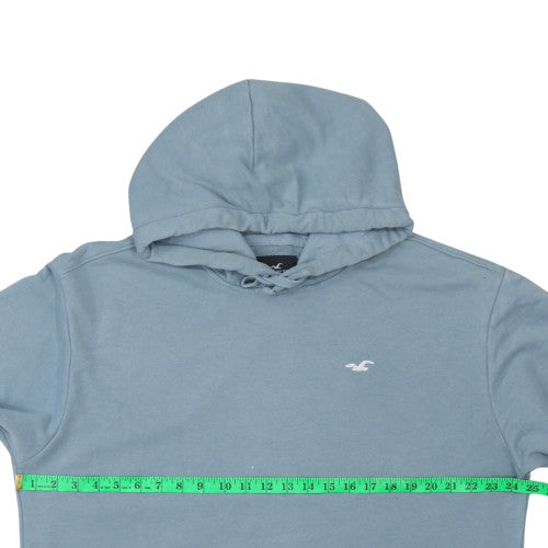Hollister Mens Blue Pullover Hoodie XL Classic Fleece Sweatshirt