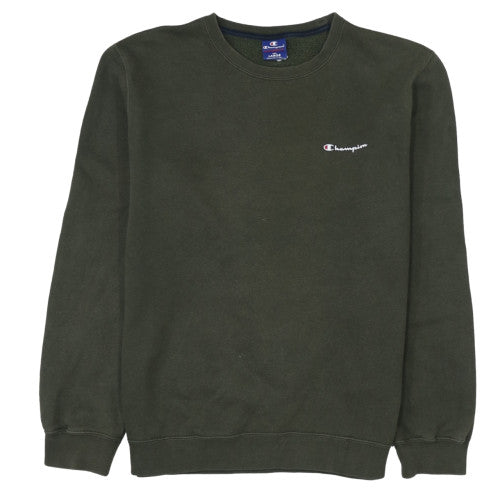 Champion Men's Green Large Crew Neck Pullover Sweatshirt