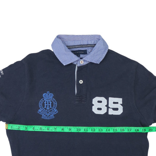 Tommy Hilfiger Mens Blue Slim Fit Polo Shirt Size M