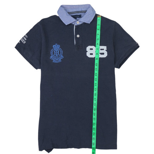 Tommy Hilfiger Mens Blue Slim Fit Polo Shirt Size M