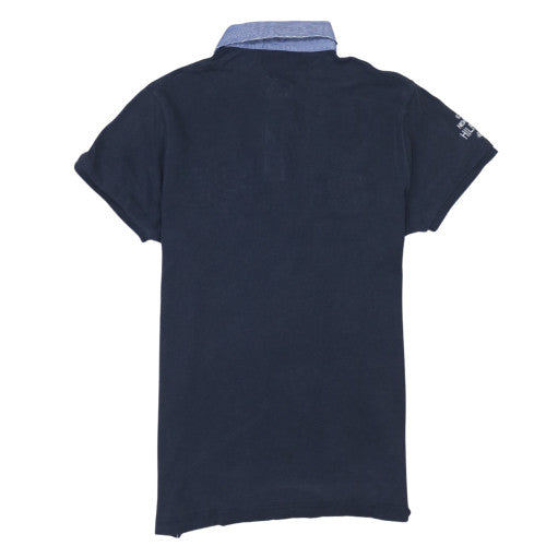 Tommy Hilfiger Mens Blue Slim Fit Polo Shirt Size M