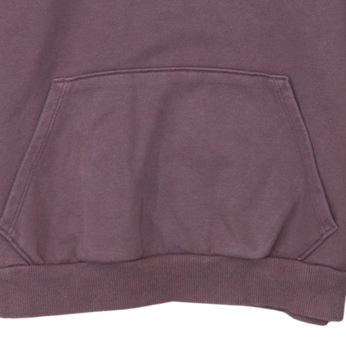 Puma Men's Brown Pullover Hoodie Medium Fleece Logo Sweatshirt