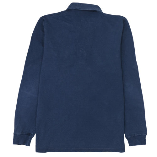 Lacoste Men's Blue Long Sleeve Collared Cotton Shirt L