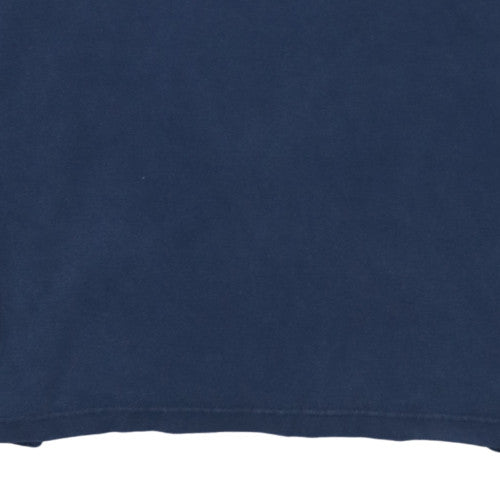 Lacoste Men's Blue Long Sleeve Collared Cotton Shirt L