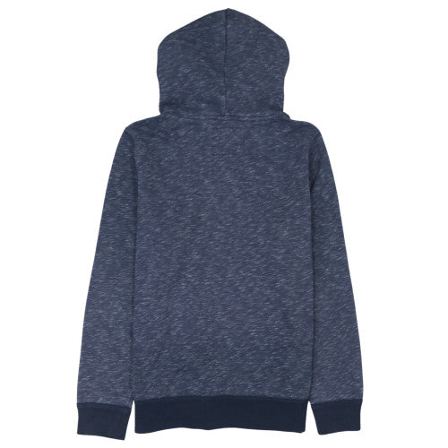 Hollister Men Blue Pullover Hoodie M Fleece Logo Sweatshirt