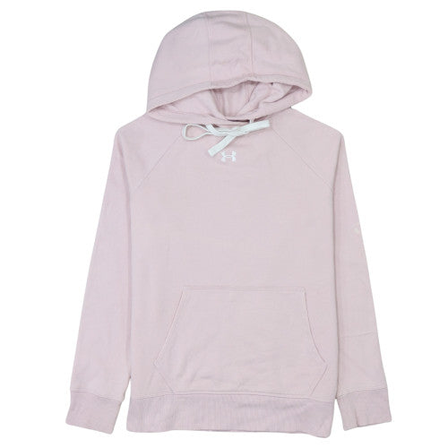Under Armour Womens Pink Pullover Hoodie Small Relaxed Fit