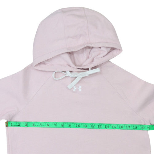 Under Armour Womens Pink Pullover Hoodie Small Relaxed Fit
