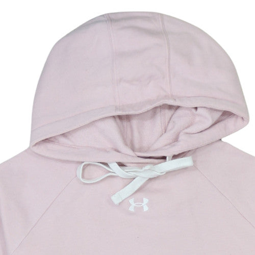 Under Armour Womens Pink Pullover Hoodie Small Relaxed Fit