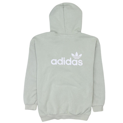 adidas Men's Green Pullover Hoodie Size S Fleece Logo Sweatshirt